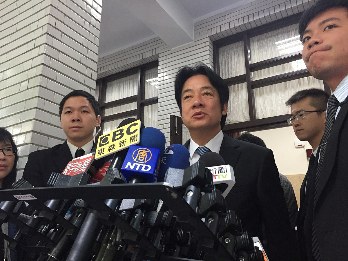 行政院長賴清德上午到立法院進行施政報告。 圖：趙婉淳／攝