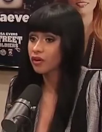 涉教唆毆打小三，饒舌女星Cardi B警局自首。 圖：翻攝維基百科