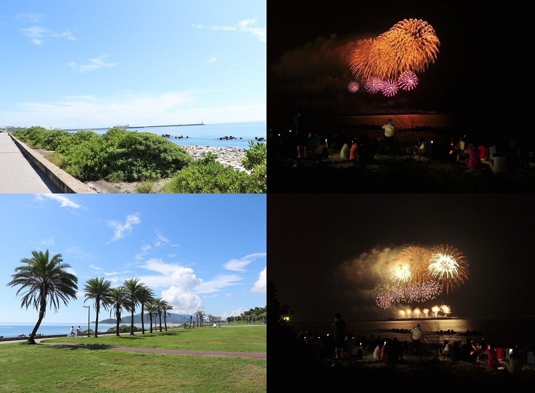 國慶煙火施放，太平洋公園（南濱）示意圖。 圖：截自花蓮國慶煙火官方網站