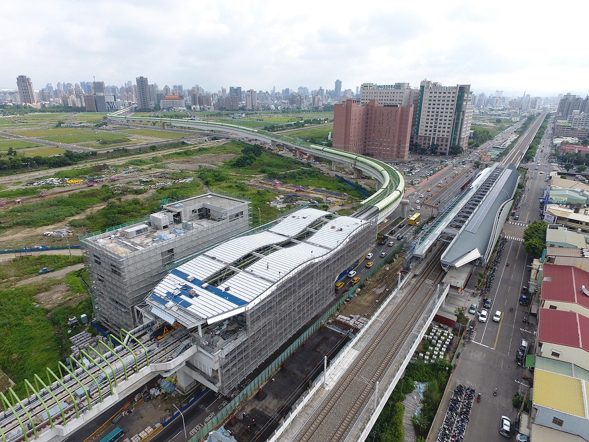 台中捷運綠線接近完工，藍線也獲核定，是形成軌道路線的一大關鍵。 圖：台中市政府提供