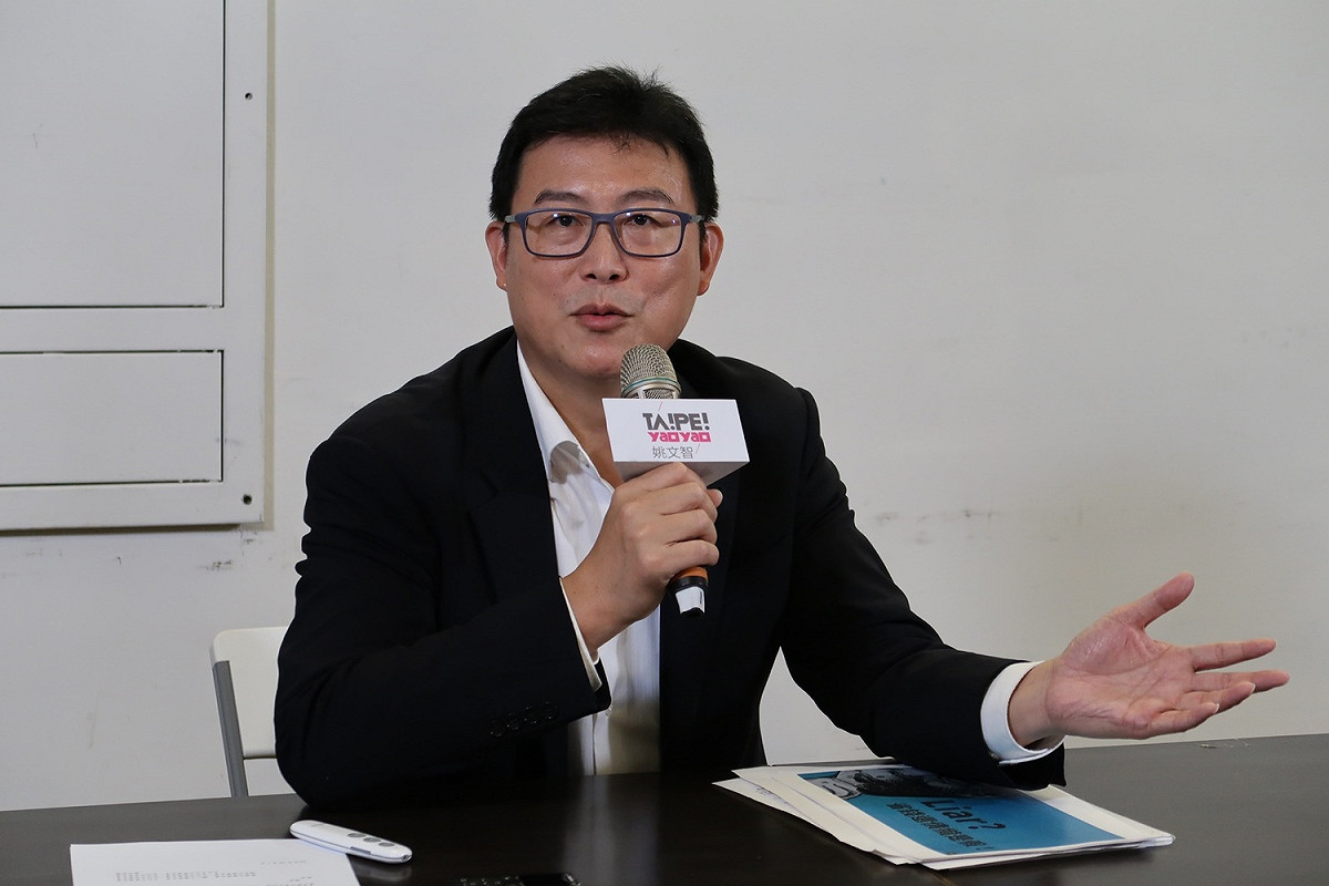 民進黨台北市長候選人姚文智5日質疑台北市長柯文哲所謂還債的能力。 圖：林朝億/攝