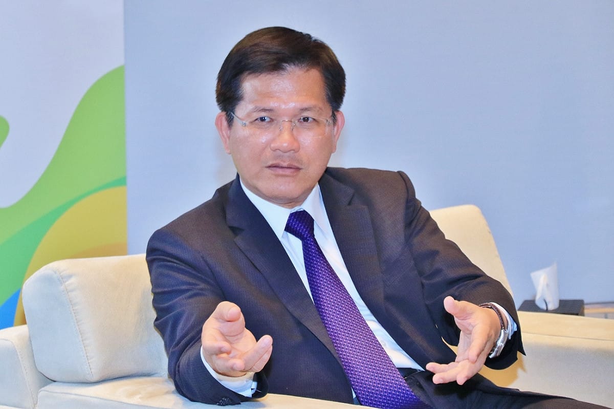 台中市長林佳龍接受新頭殼專訪。 圖：台中市政府提供