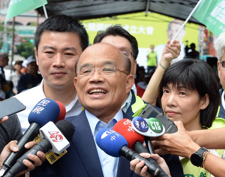 對於侯友宜攻擊不敢對深澳表態，蘇貞昌勸侯別再消費深澳。 圖：蘇貞昌競選辦公室／提供 (資料照片)