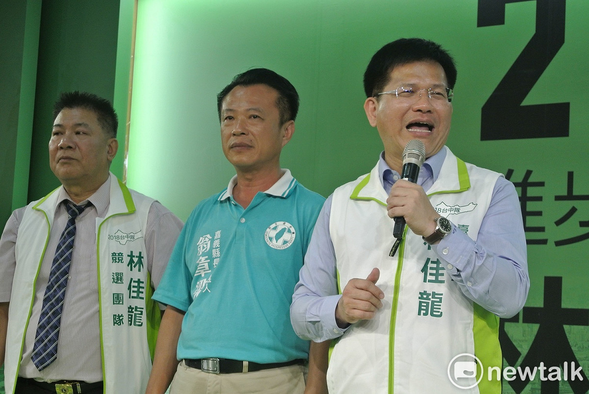 林佳龍說翁章梁是「大隻雞慢啼」。 圖：唐復年/攝