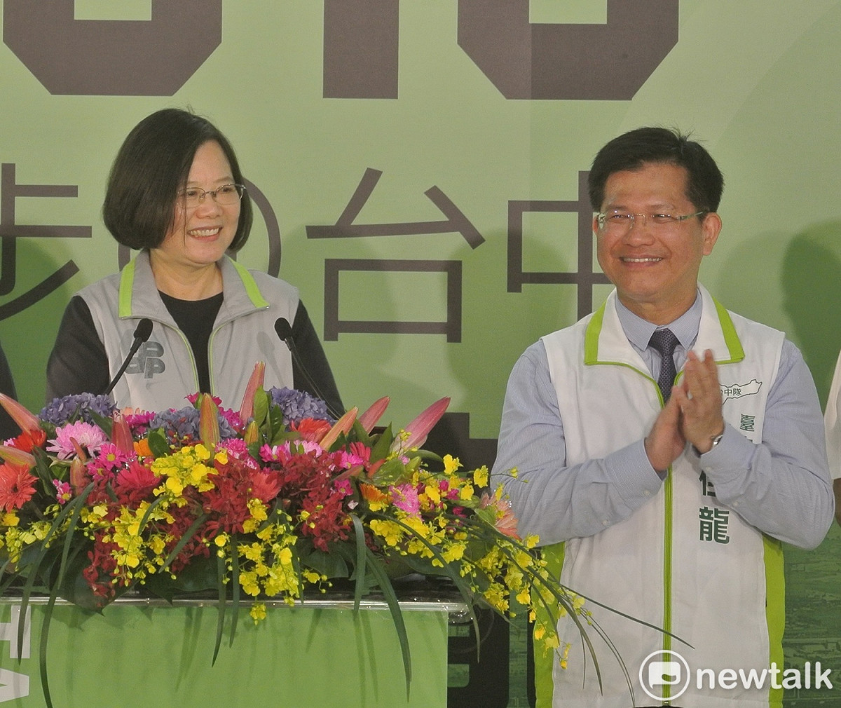林佳龍認為選民對蔡英文並未到討厭的程度。 唐復年/攝