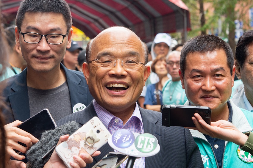 蘇貞昌競選新北市長暨羅文崇聯合競選總部今（10）天上午舉辦成立大會。 圖：蘇貞昌辦公室提供