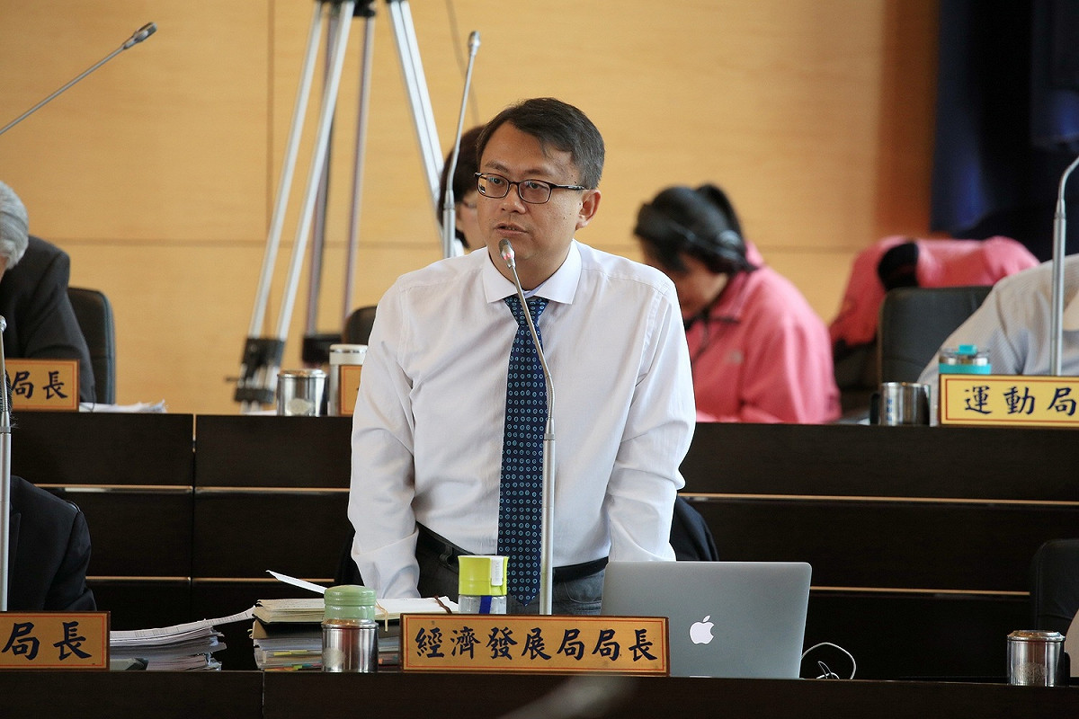 台中市經發局長呂曜志說，盧秀燕找同黨的首長來一起唱衰台中蓬勃發展的經濟，這種作法不會得到市民的認同。 圖：台中市政府/提供