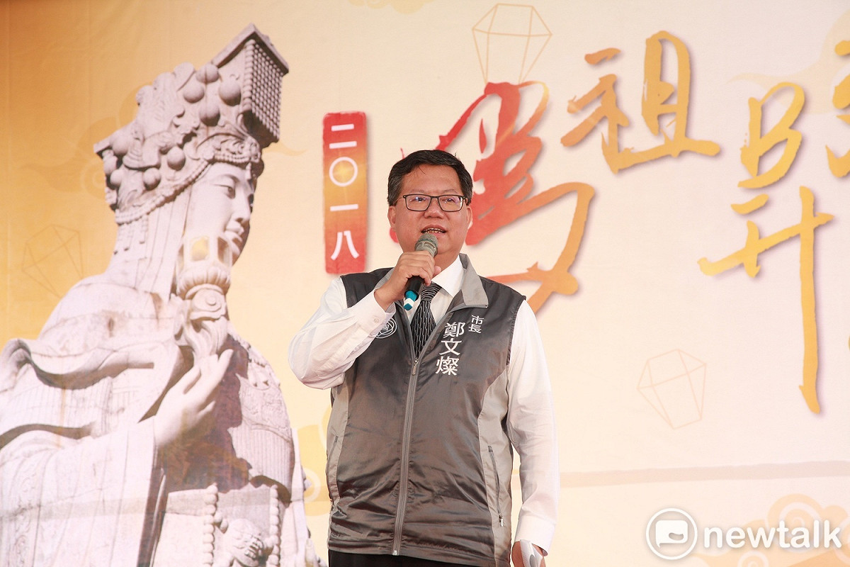 鄭文燦上任後擴大桃園及馬祖二縣市交流，其中宗教文化是雙方的重要交流項目，希望讓媽祖文化成為桃園特色和文化資產。 圖：林昀真／攝