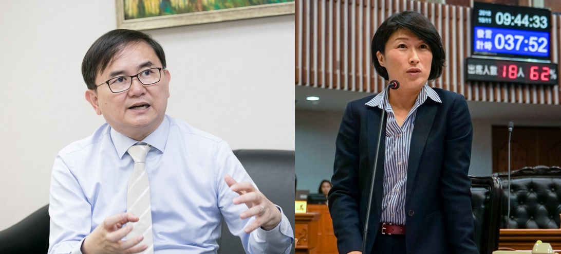 民進黨台東縣長候選人劉櫂豪（左）與國民黨台東縣長候選人饒慶鈴（右）。 圖：新頭殼合成