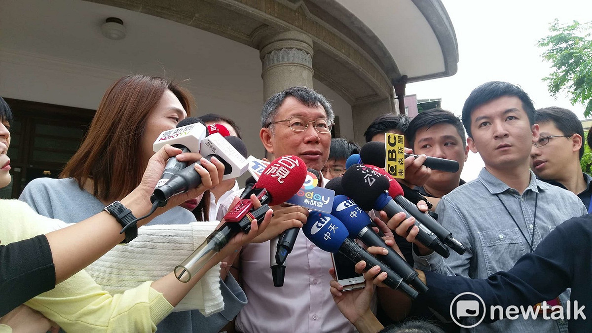 柯文哲表示，他搞不清楚日日春協會要抗議什麼。 圖：陳佩君／攝