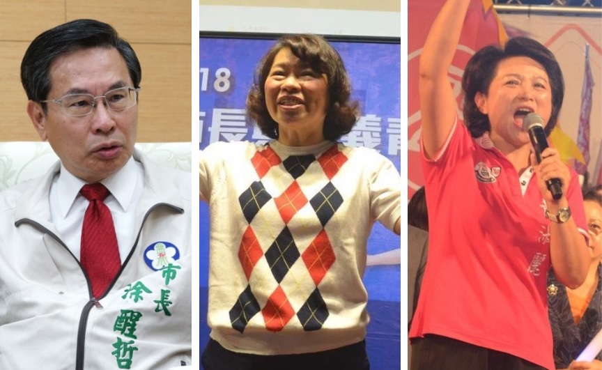 嘉義市長選情激烈，根據最新民調顯示，民進黨籍現任嘉義市長涂醒哲有29%的支持度，回鍋參選的國民黨籍候選人黃敏惠則有35%，但在得票率預估上，涂醒哲些微領先黃敏惠。 圖：新頭殼合成