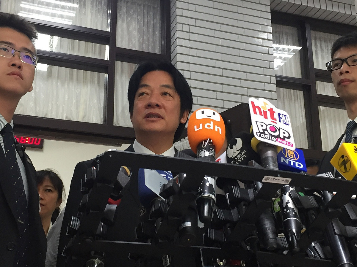 行政院長賴清德今天到立法院接受內政組立委質詢。 圖：趙婉淳／攝