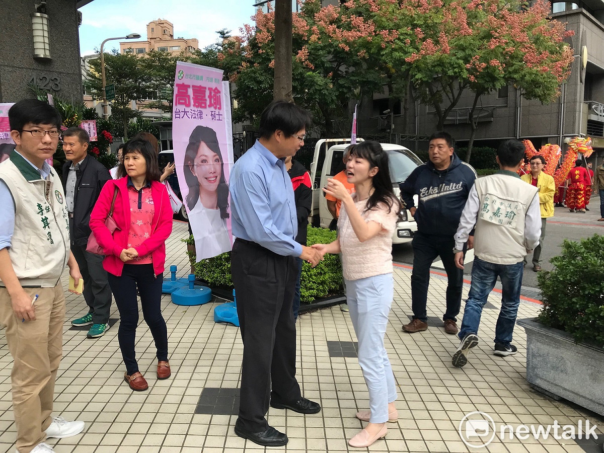 藍世聰、高嘉瑜。 圖：周煊惠 / 攝