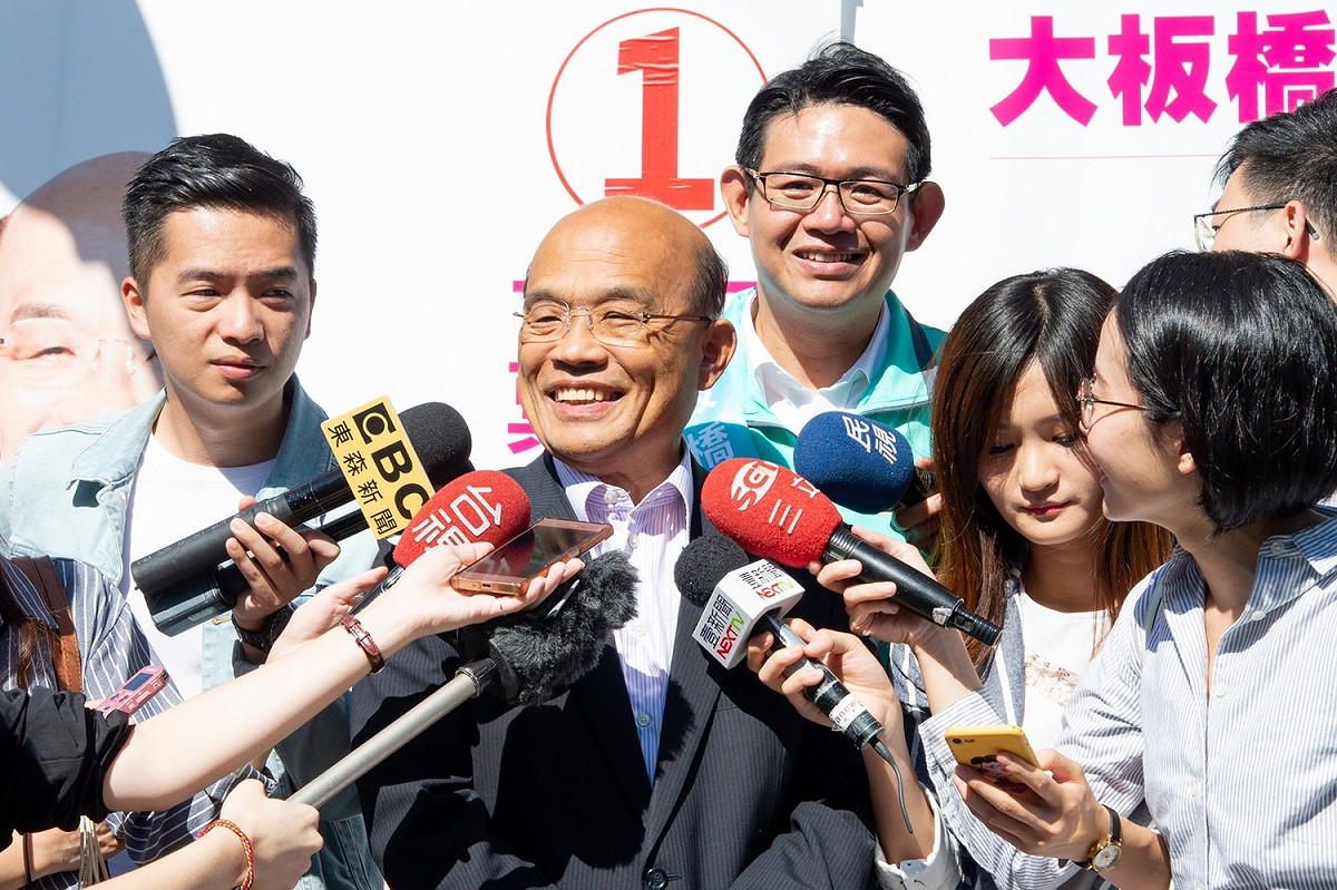 民進黨新北市長候選人蘇貞昌。 圖：蘇貞昌競選辦公室/提供