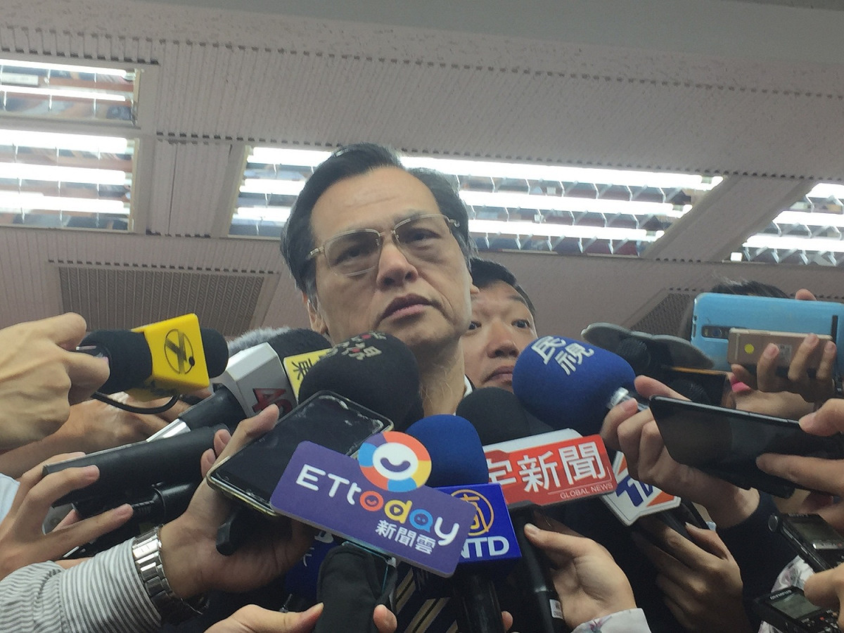 陸委會今天呼籲中國不應介入台灣民主選舉。圖為陸委會主委陳明通。資料照片。 圖：趙婉淳／攝