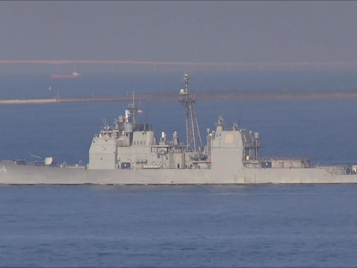 美國海軍安提坦號(USS Antietam，CG 54)。 圖：翻攝自Youtube