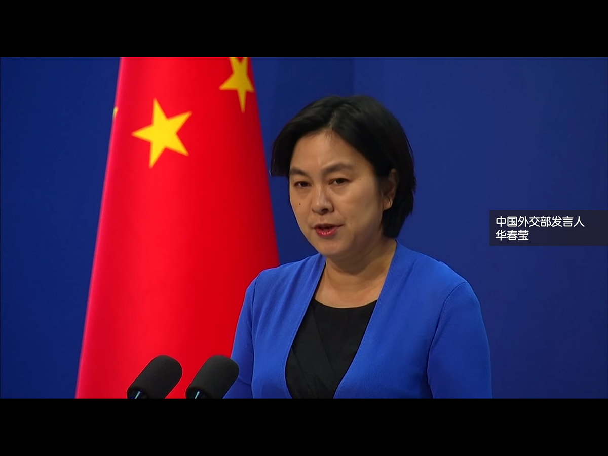 華春瑩指出，中方密切關注並全程掌握美國軍艦過航臺灣海峽的情況，已就此向美方表達了關切。 圖：翻攝自Youtube