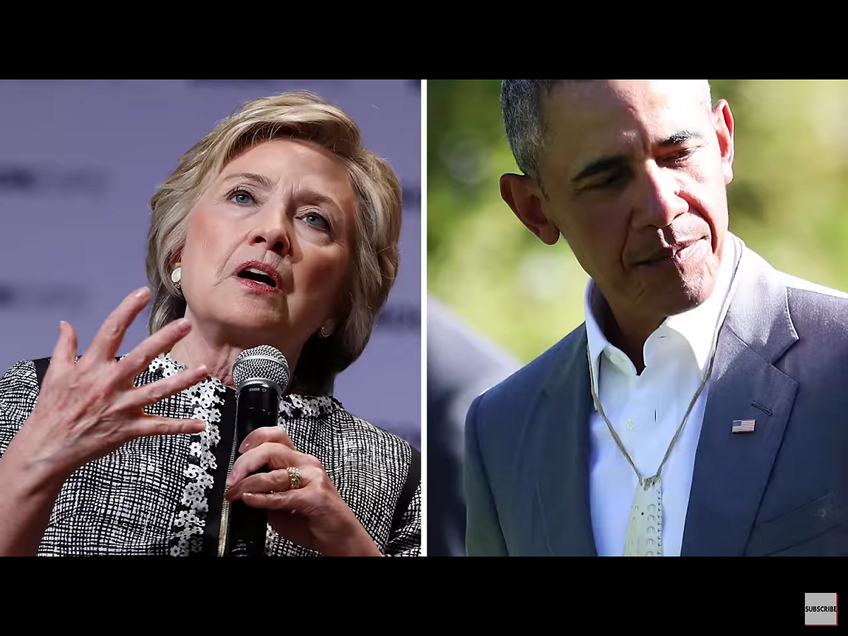 歐巴馬（Barack Obama，右）華府辦公室、曾代表民主黨角逐2016年總統寶座的希拉蕊．柯林頓（Hillary Clinton，左）位於紐約郊區郊區查帕闊（Chappaqua）住所，今天都傳出接到可疑包裹，所幸包裹被特勤人員截獲。 圖：翻攝自Youtube