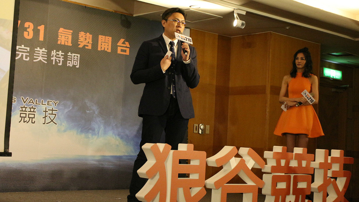 狼谷競技台總經理黃俊仁。 圖：陳耀宗／攝