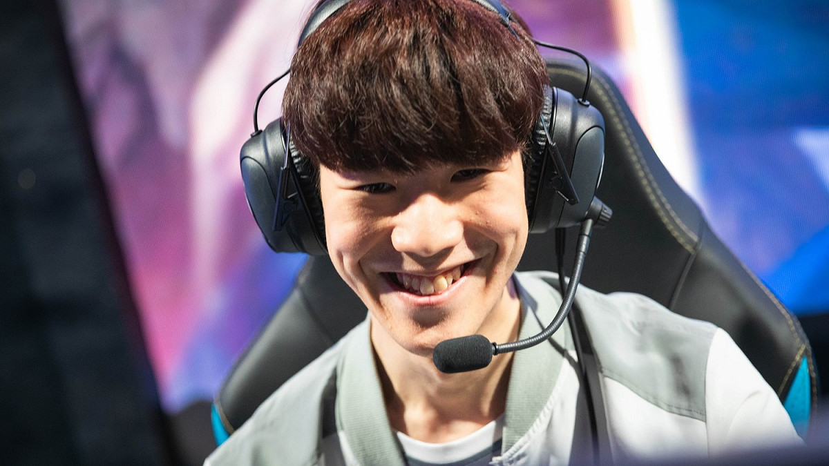 IG上路選手TheShy賽後接受訪問。 圖：翻攝LoL Esports flickr