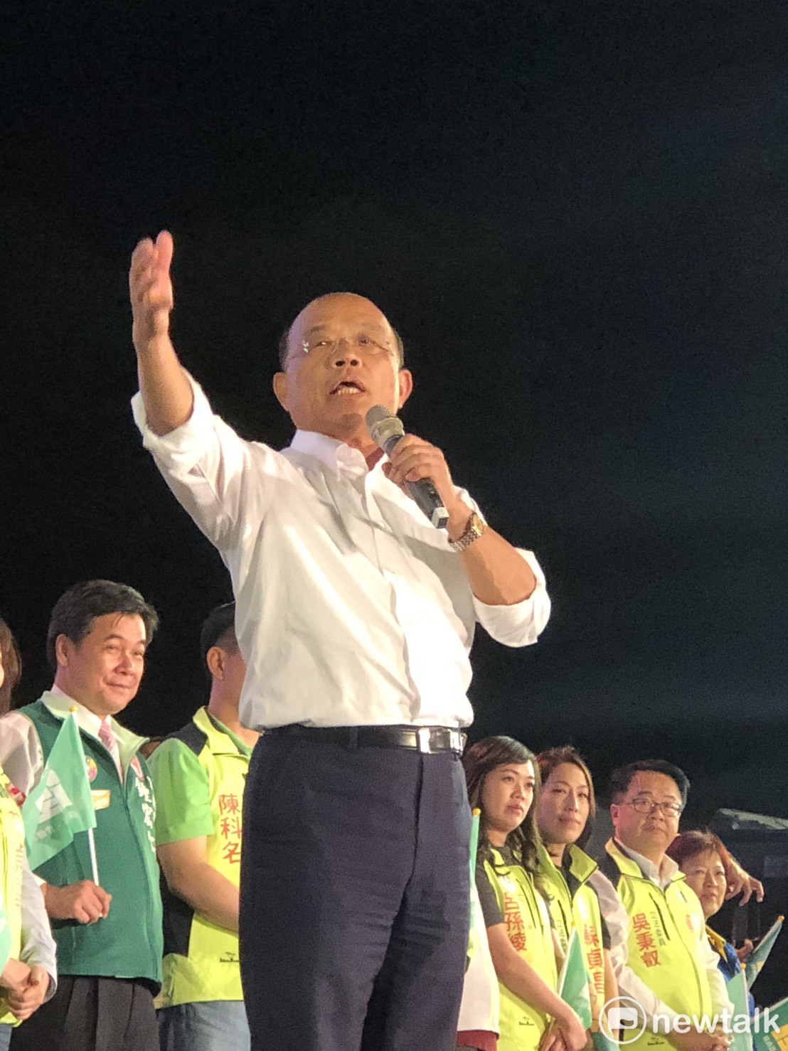 民進黨新北市長候選人蘇貞昌。 圖：周煊惠 / 攝