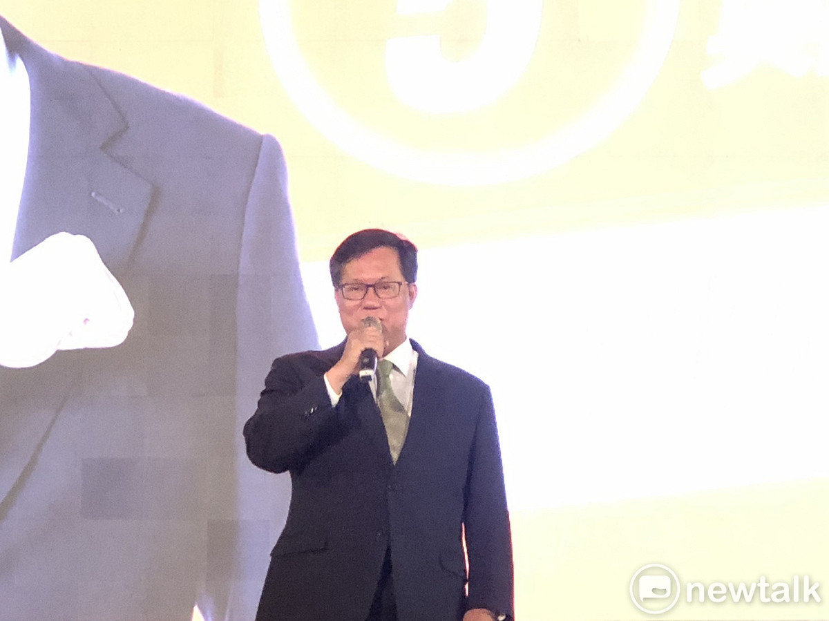 桃園市長鄭文燦幫蘇貞昌站台。 圖：周煊惠 / 攝