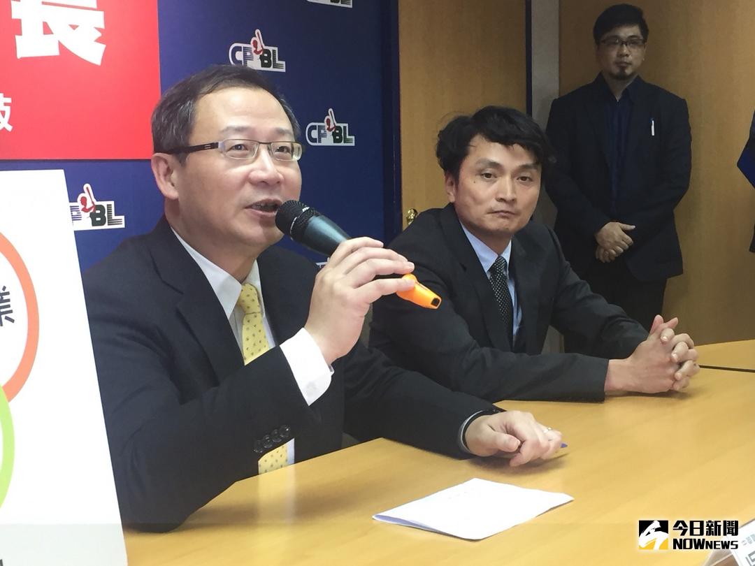 中職聯盟秘書長馮勝賢表示：「請崇越提出計畫書，歡迎有任何意願的企業與中職交換意見。」 圖：nownews