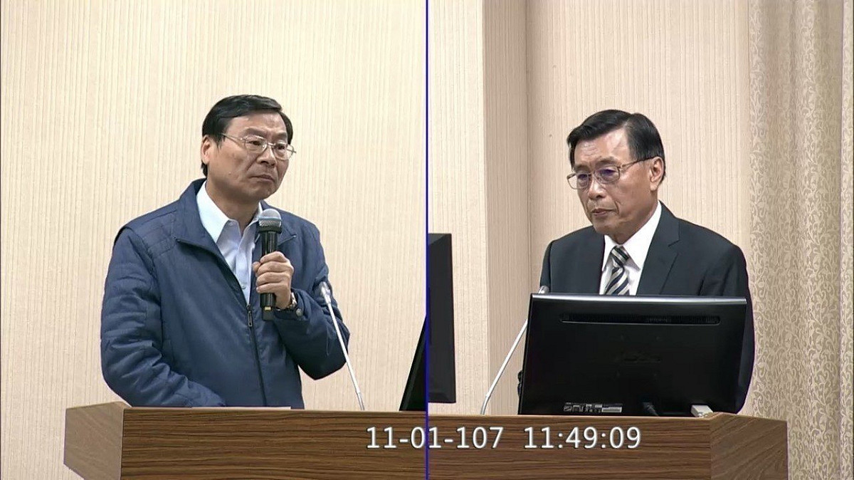 國安局長彭勝竹今日(1日)接受國民黨立委曾銘宗質詢時，證實了在「公開的」網路和社群媒體，如臉書等蒐偵，是為了「了解民意狀況」。 圖/翻攝自立法院直播
