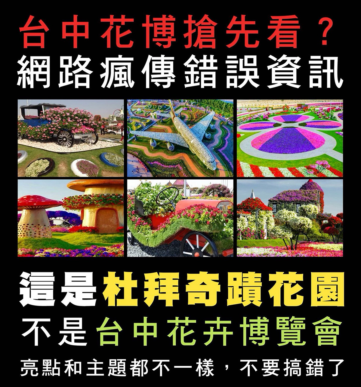 台中花博搶先看竟是杜拜奇蹟花園。 圖：台中市政府/提供