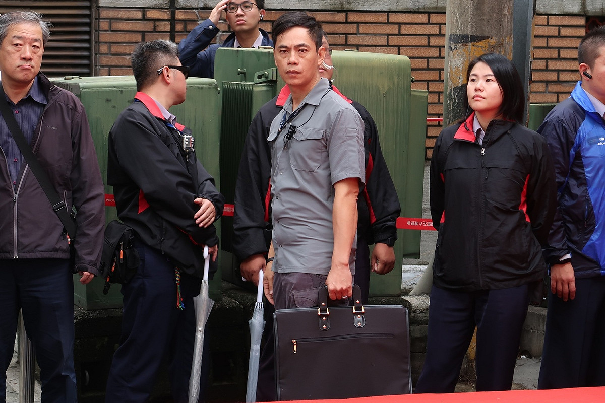 台北市警察局高規格維安，防止柯文哲人身受到威脅。 圖：林朝億/攝