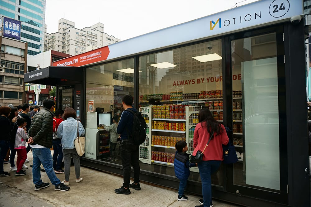 全台第一家貨櫃市集無人商店。 圖：陳沛婍／攝影