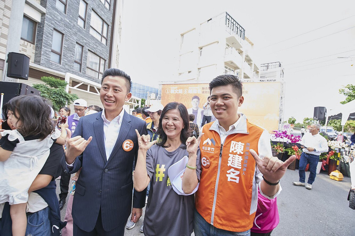 陳建名表示，以「沒有最好，只有更好」的高品質，給里民最好的服務。
 圖：林智堅競選辦公室/提供