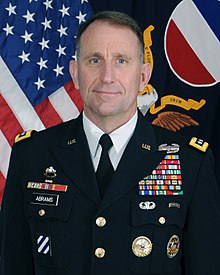 美國陸軍部隊司令部（Army Forces Command）司令艾布蘭（Robert B. Abrams）上將接任韓美聯軍司令部司令。 圖 : 翻攝自維基百科