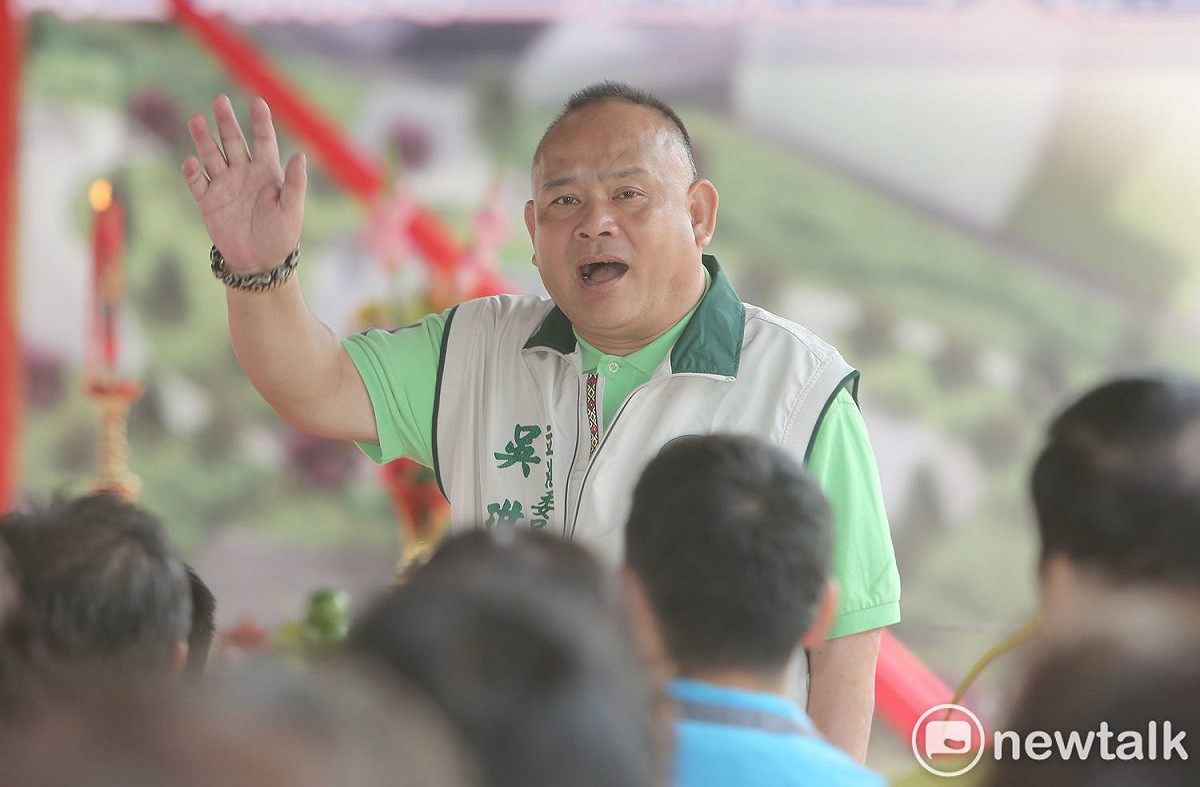 民進黨第7選區市議員彭成龍總部已發出「告急」文宣。 
 圖：王峻昌 /攝