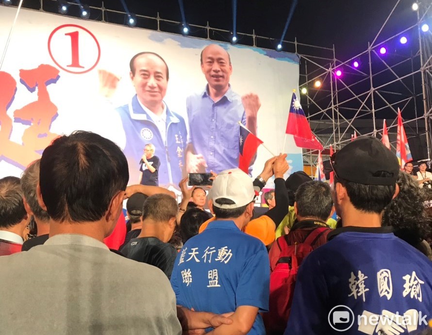 國民黨高雄市長候選人韓國瑜8日美濃造勢現場 圖 : 張淑慧/攝