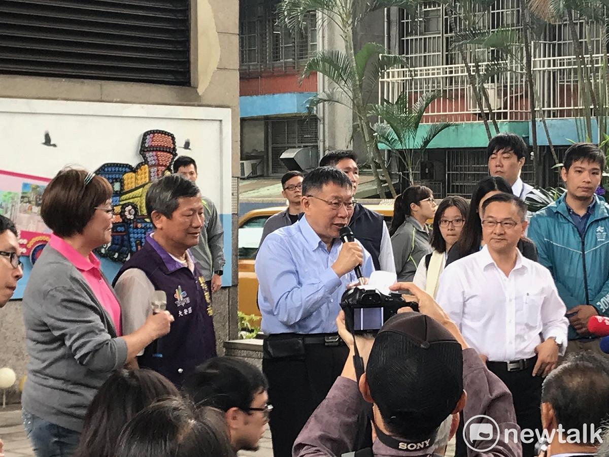台北市長柯文哲今日出席安東藝術長廊落成典禮。 圖 : 周煊惠 / 攝