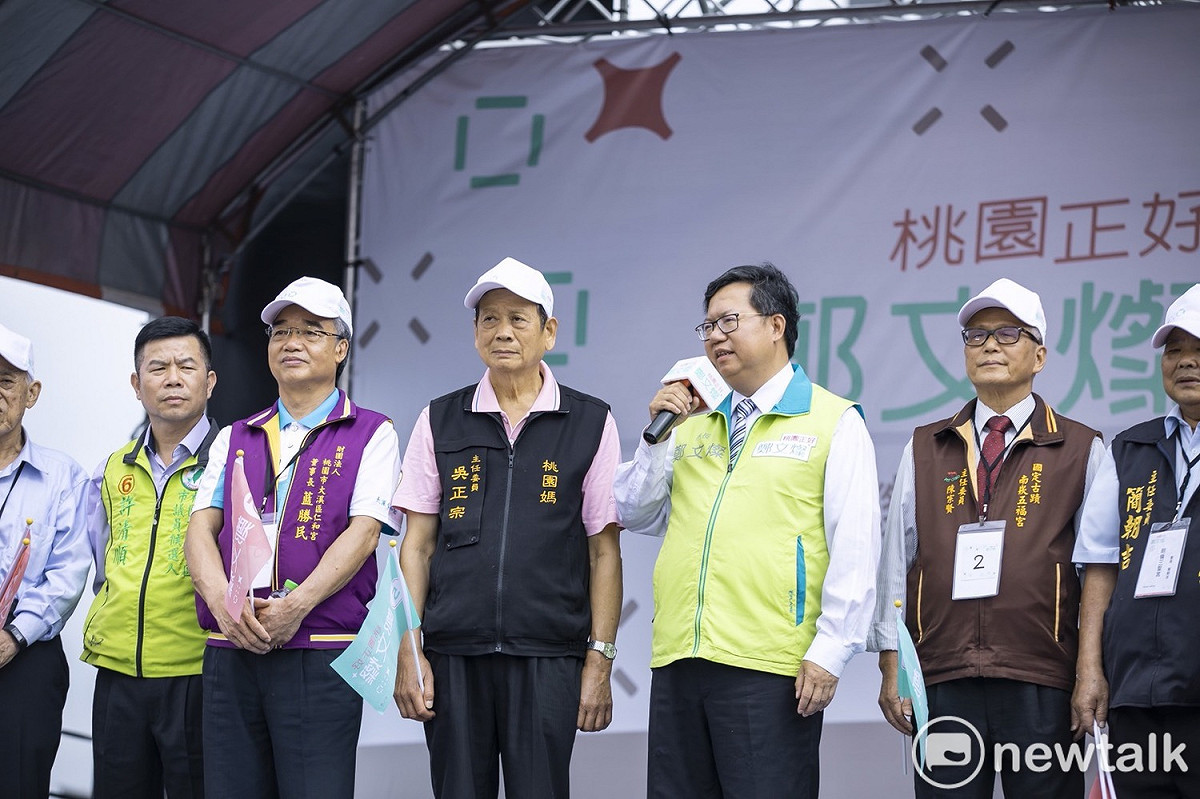 鄭文燦希望桃園能帶動一種新的宗教文化，除了原有的宗教慶典，也能將先民所堆積的文化保存下來，保存珍貴的在地文化與特色。 圖：林昀真／攝
