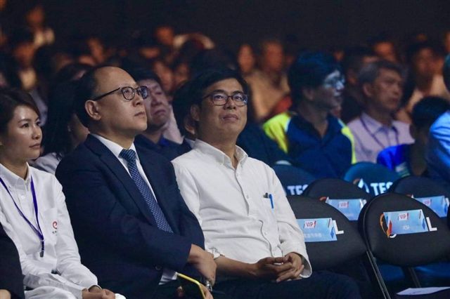 陳其邁應邀出席開幕典禮，但並未上台致詞。 圖：陳其邁競選辦公室提供