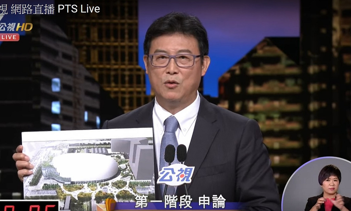 民進黨候選人姚文智10日在電視店論痛批柯文哲讓人民失望。 圖：翻拍自公視影音