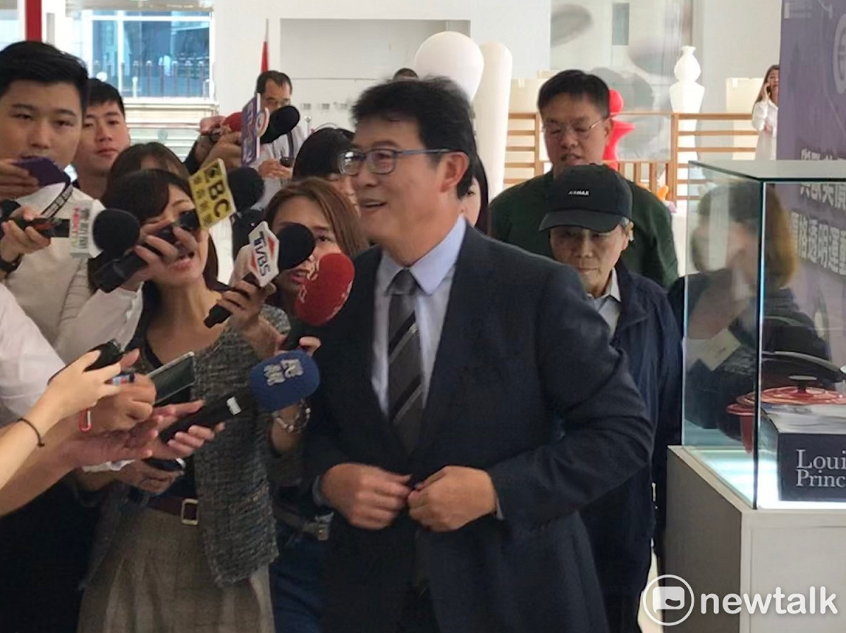 民進黨台北市長候選人姚文智今日下午出席台北市長候選人公辦政見發表。 圖 : 周煊惠 / 攝