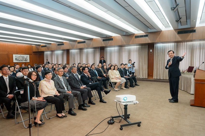 立法院長蘇嘉全今（14）天應外交部邀請進行專題演講。 圖：蘇嘉全辦公室/提供