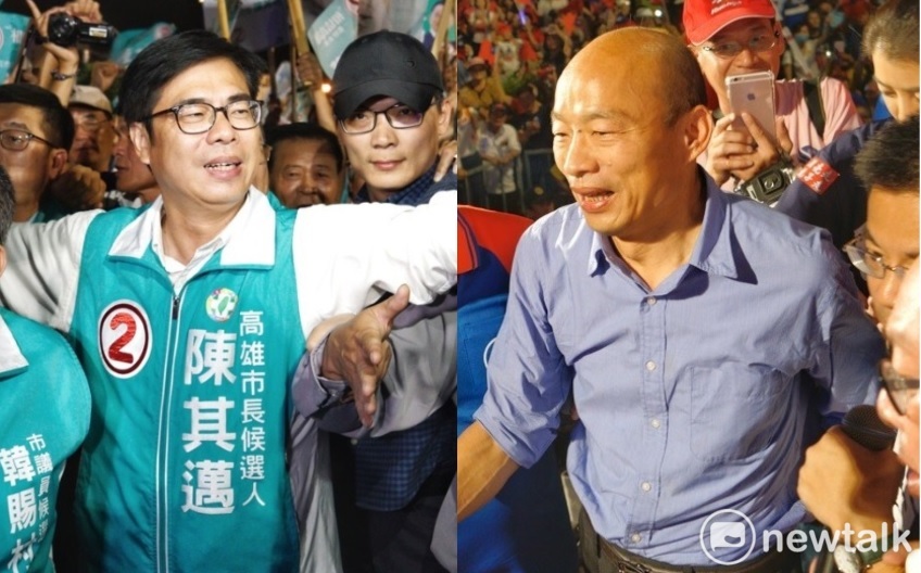 決戰超級星期天，藍綠掃街造勢催票。 圖：張良一／攝