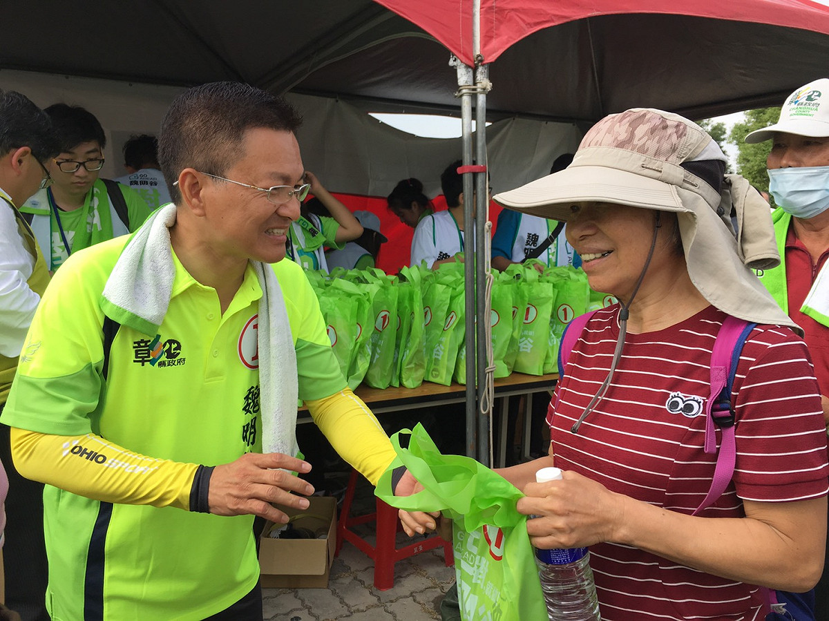 魏明谷:台化停爐轉型、八卦山禁採砂石的重大決定，沒有回頭路，一定會堅持維護彰化環境。 圖：魏明谷競選辦公室/提供