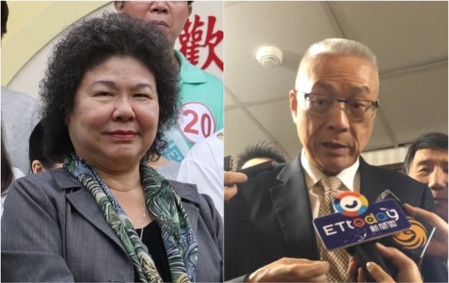 吳敦義今（１７）前往高雄輔選韓國瑜，在高雄市雲林同鄉會拉票時，竟用台語說「那個查某人真夭壽，我不要說是誰，肥滋滋那個，走路起來像豬母」，暗指總統府祕書長陳菊。
 圖：新頭殼合成