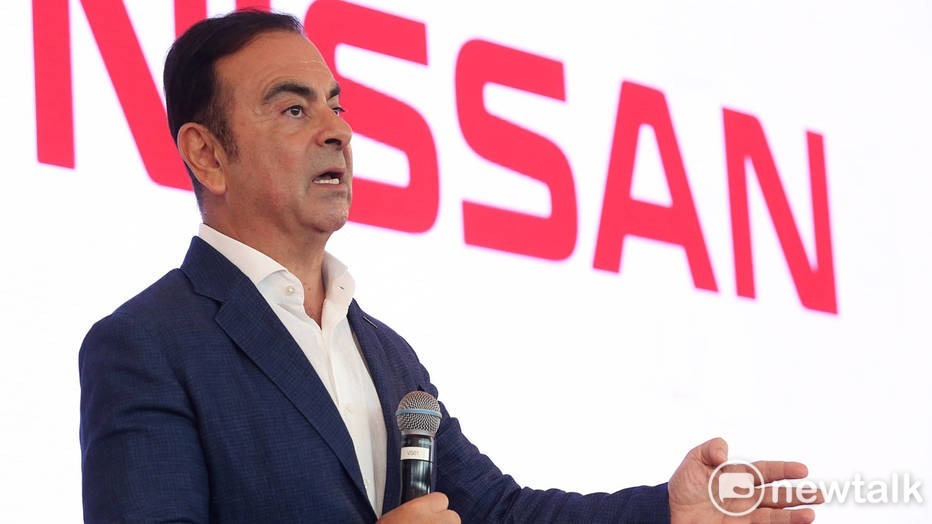 日產前董事長戈恩2019年底從日本棄保潛逃，8日在黎巴嫩首都貝魯特舉行記者會。 圖 : 翻攝自Nissan(資料照片)