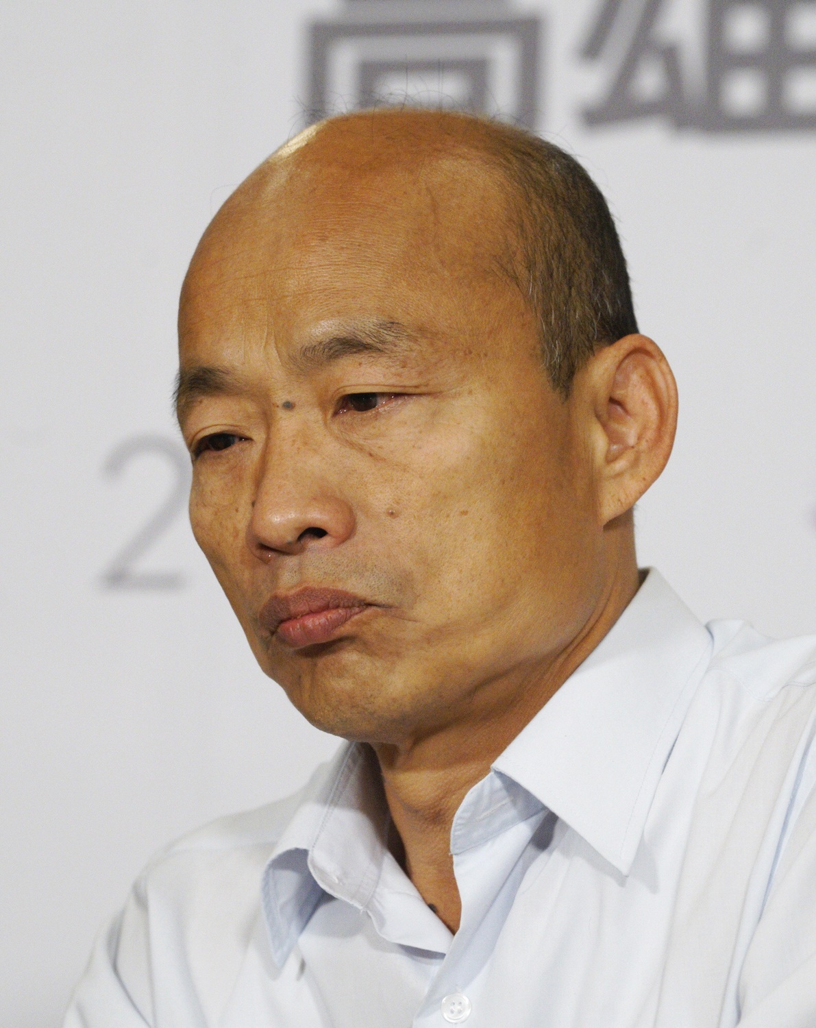 高雄市長電視辯論，國民黨候選人韓國瑜會後記者會。 圖：張良一/攝