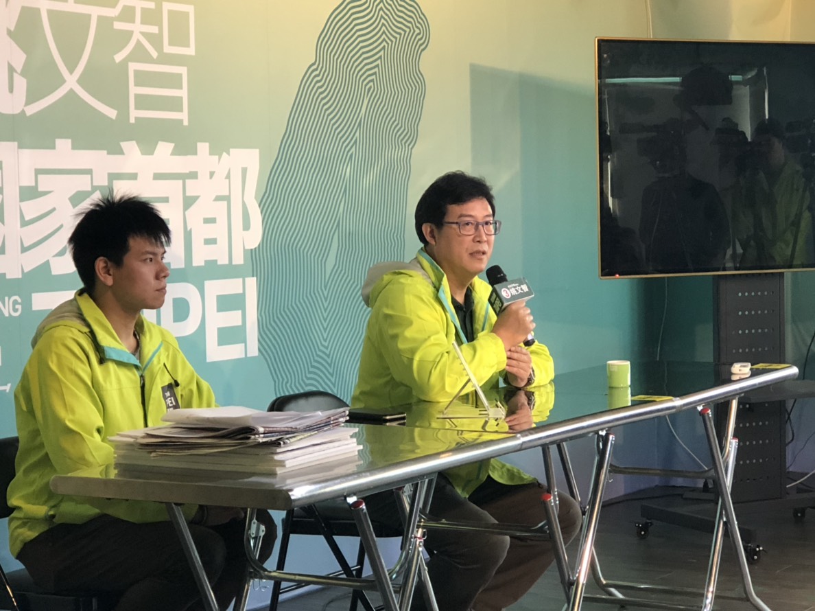 文智強調，有沒有違紀不是陳說的算，希望選前黨部能表態。 圖：陳佩君／攝