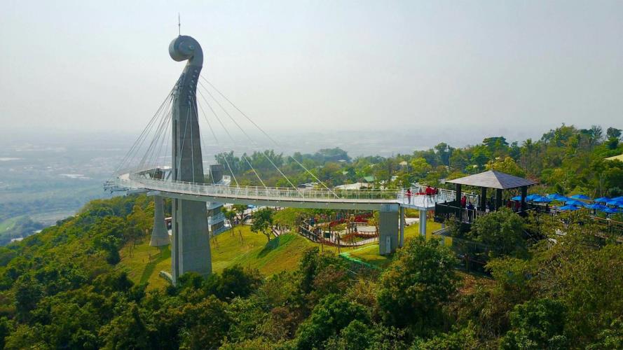 高雄市岡山區天空步道「岡山之眼」。 圖：截自高雄旅遊網