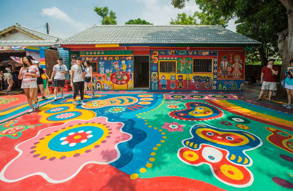 彩虹眷村。（台中市南屯區春安路56巷） 圖：截自台中觀光旅遊網
