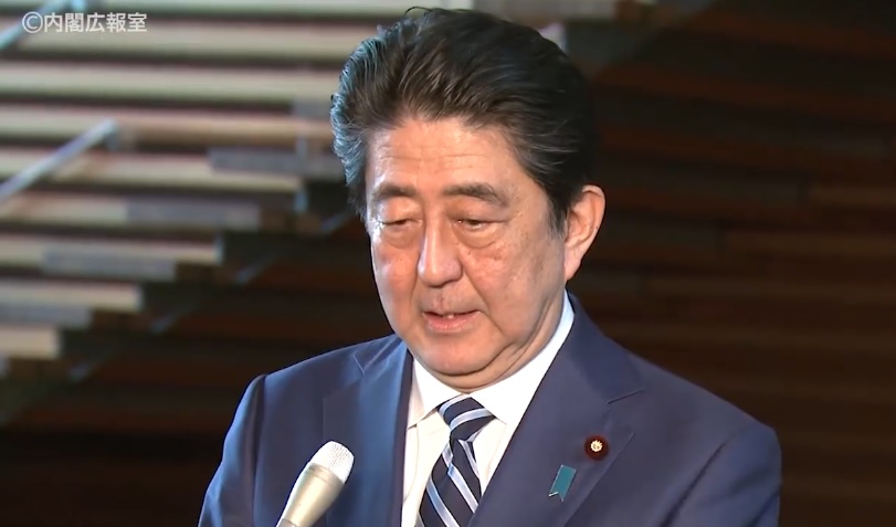 日本首相安倍晉三表示， 圖：翻攝安倍晉三臉書